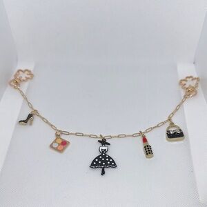 Bag Chain Charming Gold Tone Women's, Makeup 💄 & Shoe 👠 Bag Charm Chain